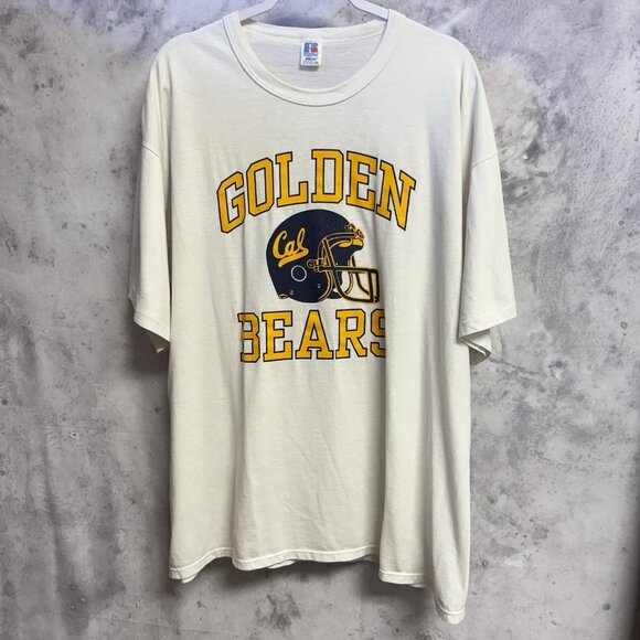 Vintage 80s Cal State Berkley Golden Bears T Shirt 2XL Russell Athletic USA - Picture 2 of 13